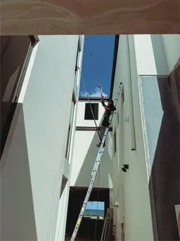 blue collar cleaning service team member